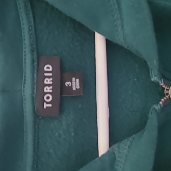 Torrid Green Graphic Outdoorsy Sunrise Cactus Comfy Hoodie Zip Up Sweatshirt 3 - Picture 4 of 6